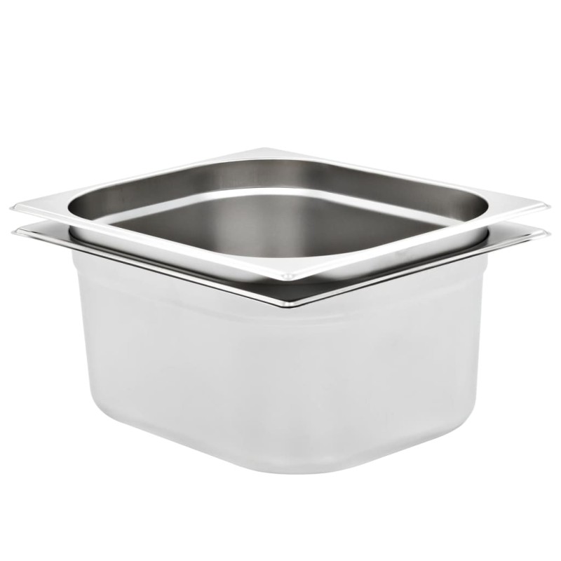 vidaXL Gastronormbehälter 2 Stk. GN 1/2 150 mm Edelstahl vidaXL Gastronormbehälter 2 Stk. GN 1/2 150 mm Edelstahl