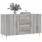 vidaXL Sideboard Grau Sonoma 100x36x60 cm Holzwerkstoff vidaXL Sideboard Grau Sonoma 100x36x60 cm Holzwerkstoff