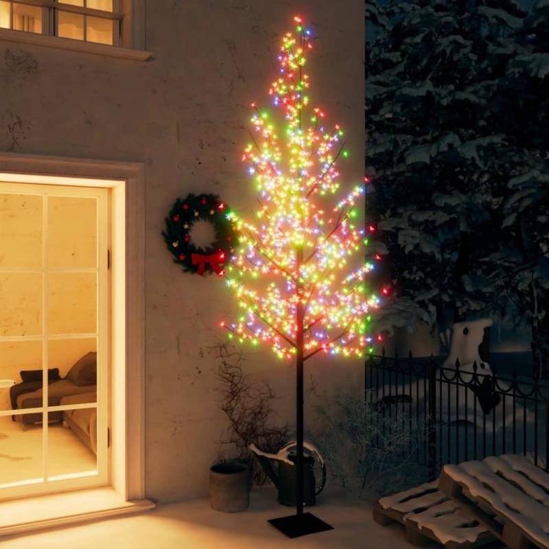 vidaXL Weihnachtsbaum 600 LEDs Bunt Kirschblüten 300 cm vidaXL Weihnachtsbaum 600 LEDs Bunt Kirschblüten 300 cm
