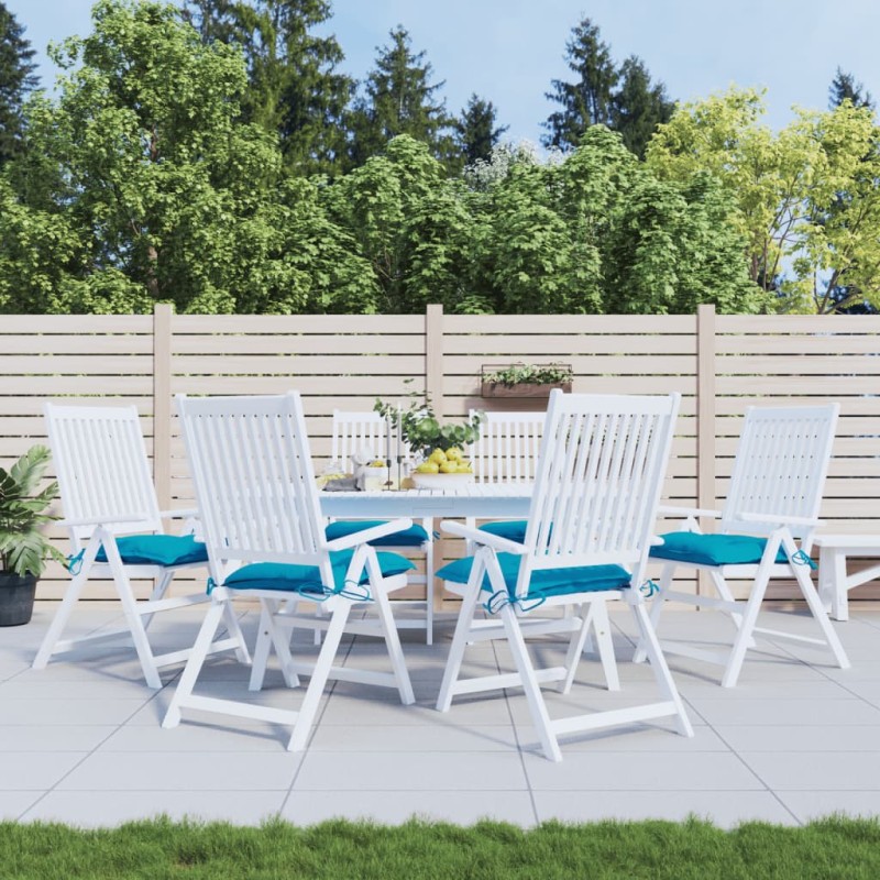 vidaXL Stuhlkissen 6 Stk. Hellblau 40x40x7 cm Oxford-Gewebe vidaXL Stuhlkissen 6 Stk. Hellblau 40x40x7 cm Oxford-Gewebe