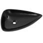 vidaXL Waschbecken Keramik Dreiecksform Schwarz 645 x 455 x 115 mm vidaXL Waschbecken Keramik Dreiecksform Schwarz 645 x 455 x 115 mm