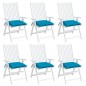 vidaXL Stuhlkissen 6 Stk. Hellblau 40x40x7 cm Oxford-Gewebe vidaXL Stuhlkissen 6 Stk. Hellblau 40x40x7 cm Oxford-Gewebe
