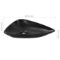 vidaXL Waschbecken Keramik Dreiecksform Schwarz 645 x 455 x 115 mm vidaXL Waschbecken Keramik Dreiecksform Schwarz 645 x 455 x 115 mm