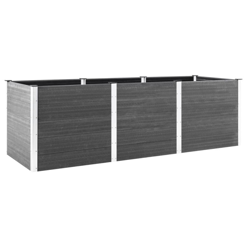 vidaXL Garten-Hochbeet Grau 300x50x91 cm WPC vidaXL Garten-Hochbeet Grau 300x50x91 cm WPC