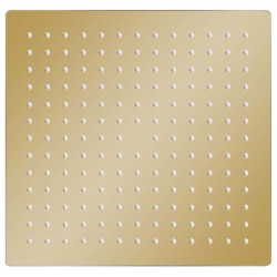 vidaXL Regenbrause Edelstahl 30x30 cm Quadrat Golden
