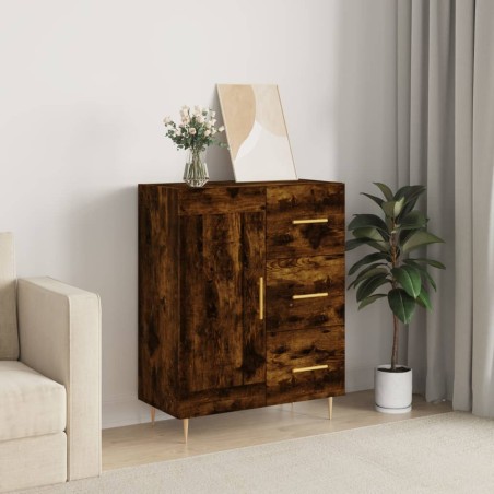 vidaXL Sideboard Räuchereiche 69,5x34x90 cm Holzwerkstoff