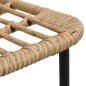 vidaXL Gartenstühle 2 Stk. Poly Rattan Eiche vidaXL Gartenstühle 2 Stk. Poly Rattan Eiche