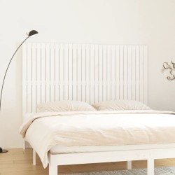 vidaXL Wand-Kopfteil Weiß 185x3x110 cm Massivholz Kiefer