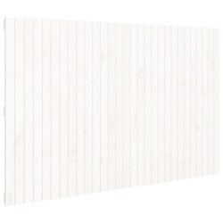 vidaXL Wand-Kopfteil Weiß 185x3x110 cm Massivholz Kiefer