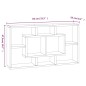 vidaXL Wandregal mit 8 Fächern Braun Eichen-Optik vidaXL Wandregal mit 8 Fächern Braun Eichen-Optik