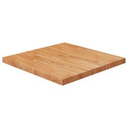 vidaXL Tischplatte Quadratisch Hellbraun 70x70x4cm Behandelte Eiche