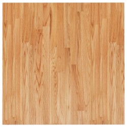 vidaXL Tischplatte Quadratisch Hellbraun 70x70x4cm Behandelte Eiche