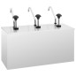 vidaXL Saucen-Spender Edelstahl 3 x 3,5 L vidaXL Saucen-Spender Edelstahl 3 x 3,5 L