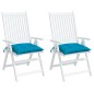 Stuhlkissen 2 Stk. Hellblau 40x40x7 cm Oxford-Gewebe Stuhlkissen 2 Stk. Hellblau 40x40x7 cm Oxford-Gewebe