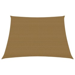 vidaXL Sonnensegel 160 g/m² Taupe 3/4x3 m HDPE