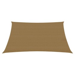 vidaXL Sonnensegel 160 g/m² Taupe 3/4x3 m HDPE