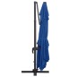 vidaXL Ampelschirm mit LED-Leuchten und Aluminium-Mast 400x300 cm Azur vidaXL Ampelschirm mit LED-Leuchten und Aluminium-Mast 400x300 cm Azur