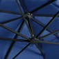 vidaXL Ampelschirm mit LED-Leuchten und Aluminium-Mast 400x300 cm Azur vidaXL Ampelschirm mit LED-Leuchten und Aluminium-Mast 400x300 cm Azur