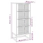 vidaXL Highboard Weiß 40x30x95 cm Holzwerkstoff vidaXL Highboard Weiß 40x30x95 cm Holzwerkstoff