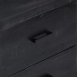 vidaXL Sideboard Schwarz 147 x 40 x 80 cm Massivholz Mango vidaXL Sideboard Schwarz 147 x 40 x 80 cm Massivholz Mango