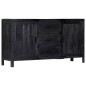 vidaXL Sideboard Schwarz 147 x 40 x 80 cm Massivholz Mango vidaXL Sideboard Schwarz 147 x 40 x 80 cm Massivholz Mango