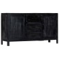 vidaXL Sideboard Schwarz 147 x 40 x 80 cm Massivholz Mango vidaXL Sideboard Schwarz 147 x 40 x 80 cm Massivholz Mango