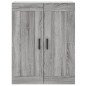 vidaXL Wandschrank Grau Sonoma 69,5x34x90 cm Holzwerkstoff vidaXL Wandschrank Grau Sonoma 69,5x34x90 cm Holzwerkstoff
