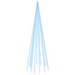 vidaXL LED-Weihnachtsbaum für Fahnenmast Blau 732 LEDs 500 cm