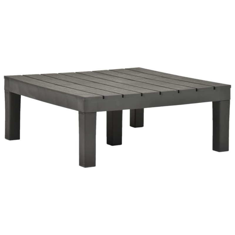 vidaXL Gartentisch Anthrazit 78×78×31 cm Kunststoff vidaXL Gartentisch Anthrazit 78×78×31 cm Kunststoff