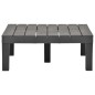 vidaXL Gartentisch Anthrazit 78×78×31 cm Kunststoff vidaXL Gartentisch Anthrazit 78×78×31 cm Kunststoff