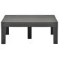 vidaXL Gartentisch Anthrazit 78×78×31 cm Kunststoff vidaXL Gartentisch Anthrazit 78×78×31 cm Kunststoff