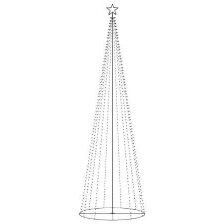 vidaXL Weihnachtsbaum Kegelform 752 Warmweiße LEDs Deko 160x500 cm