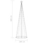 vidaXL Weihnachtsbaum Kegelform 752 Warmweiße LEDs Deko 160x500 cm vidaXL Weihnachtsbaum Kegelform 752 Warmweiße LEDs Deko 160x500 cm