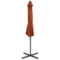 vidaXL Ampelschirm mit Mast und LED-Beleuchtung Terracotta-Rot 300 cm vidaXL Ampelschirm mit Mast und LED-Beleuchtung Terracotta-Rot 300 cm