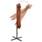 vidaXL Ampelschirm mit Mast und LED-Beleuchtung Terracotta-Rot 300 cm vidaXL Ampelschirm mit Mast und LED-Beleuchtung Terracotta-Rot 300 cm