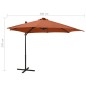 vidaXL Ampelschirm mit Mast und LED-Beleuchtung Terracotta-Rot 300 cm vidaXL Ampelschirm mit Mast und LED-Beleuchtung Terracotta-Rot 300 cm