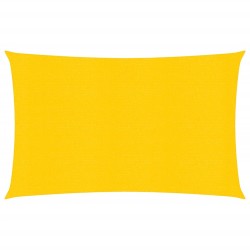 vidaXL Sonnensegel 160 g/m² Gelb 2x4 m HDPE
