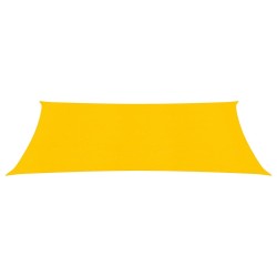 vidaXL Sonnensegel 160 g/m² Gelb 2x4 m HDPE