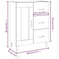vidaXL Sideboard Sonoma-Eiche 69,5x34x90 cm Holzwerkstoff vidaXL Sideboard Sonoma-Eiche 69,5x34x90 cm Holzwerkstoff