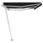 vidaXL Standmarkise Manuell Einziehbar 600x300 cm Anthrazit vidaXL Standmarkise Manuell Einziehbar 600x300 cm Anthrazit