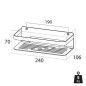 Tiger Ablage für Dusche Caddy Chrom 1400030346 Tiger Ablage für Dusche Caddy Chrom 1400030346
