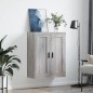vidaXL Wandschrank Grau Sonoma 69,5x34x90 cm Holzwerkstoff vidaXL Wandschrank Grau Sonoma 69,5x34x90 cm Holzwerkstoff