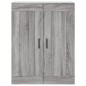 vidaXL Wandschrank Grau Sonoma 69,5x34x90 cm Holzwerkstoff vidaXL Wandschrank Grau Sonoma 69,5x34x90 cm Holzwerkstoff