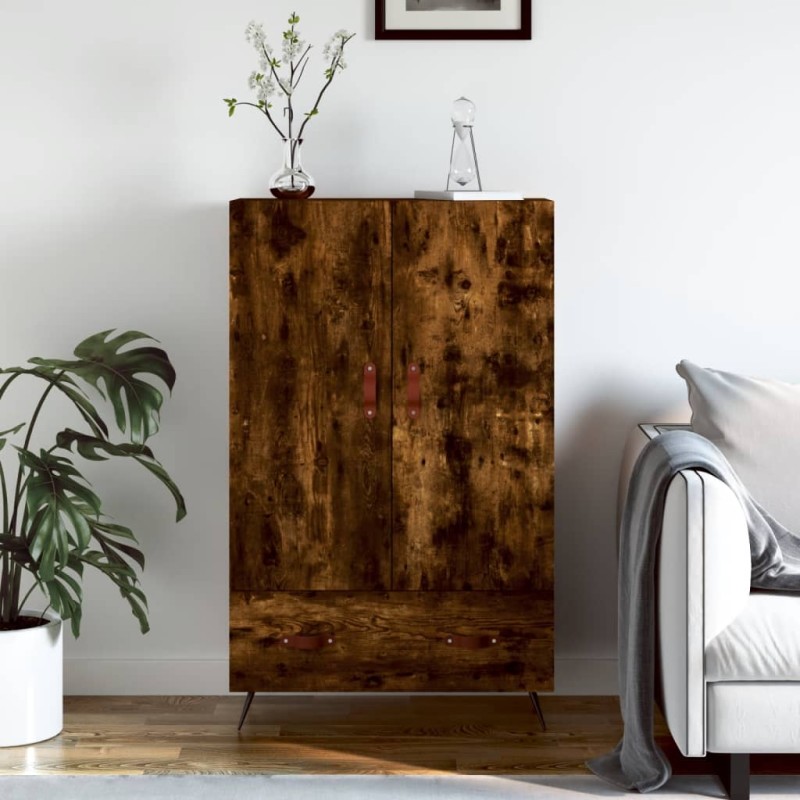 vidaXL Highboard Räuchereiche 69,5x31x115 cm Holzwerkstoff vidaXL Highboard Räuchereiche 69,5x31x115 cm Holzwerkstoff