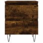 vidaXL Nachttisch Räuchereiche 40x35x50 cm Holzwerkstoff vidaXL Nachttisch Räuchereiche 40x35x50 cm Holzwerkstoff