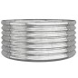 vidaXL Pflanzkübel Pulverbeschichteter Stahl 80x80x36 cm Silber vidaXL Pflanzkübel Pulverbeschichteter Stahl 80x80x36 cm Silber