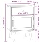 vidaXL Nachttisch 40x30x55 cm Holzwerkstoff vidaXL Nachttisch 40x30x55 cm Holzwerkstoff
