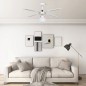 vidaXL Deckenventilator mit Lampe 106 cm Weiß vidaXL Deckenventilator mit Lampe 106 cm Weiß