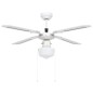vidaXL Deckenventilator mit Lampe 106 cm Weiß vidaXL Deckenventilator mit Lampe 106 cm Weiß