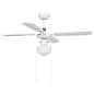 vidaXL Deckenventilator mit Lampe 106 cm Weiß vidaXL Deckenventilator mit Lampe 106 cm Weiß